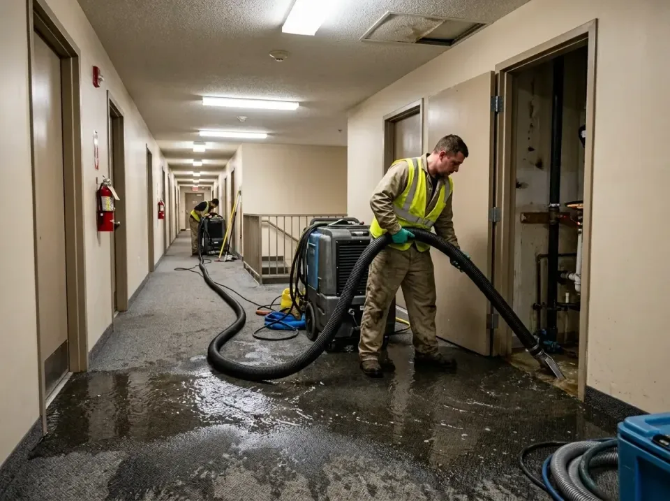multi-unit-apartment-hallway-f-005 — frequently asked questions, Emergency Burst Pipe Water Extraction & Removal in Statesbo…